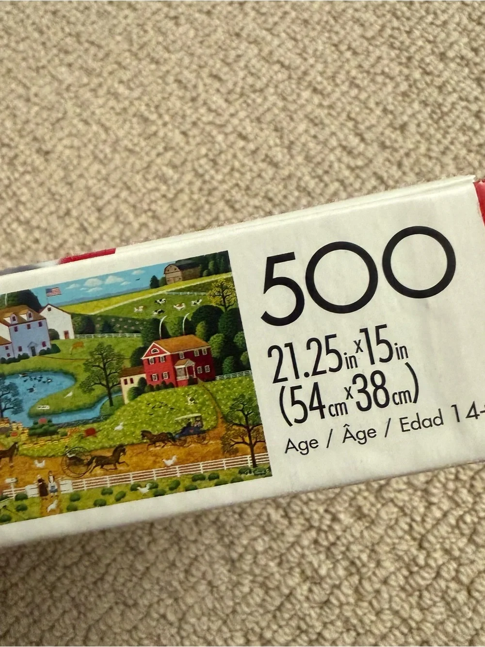 Lot of 2 Charles Wysocki 500 piece puzzles
